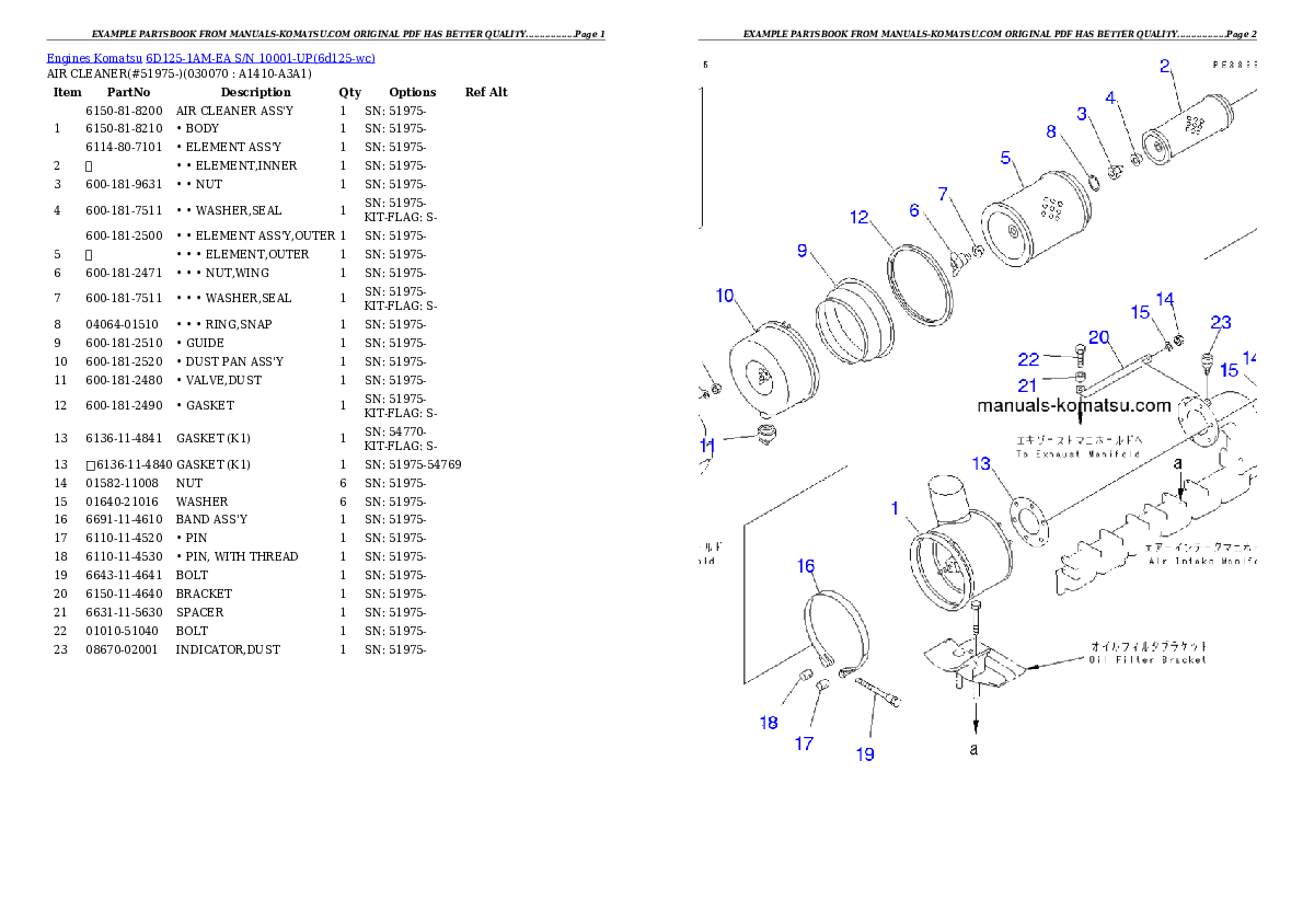 Protected: 6D125-1AM-EA S/N 10001-UP Partsbook