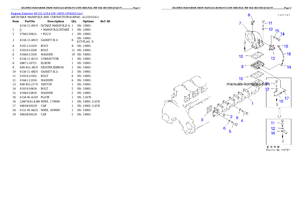 Protected: 6D125-1J-EA S/N 10001-UP Partsbook