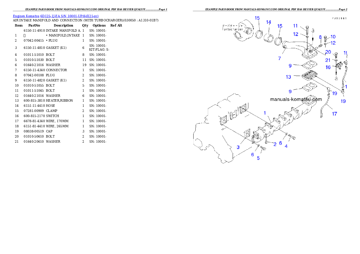 Protected: 6D125-1J-EA S/N 10001-UP Partsbook