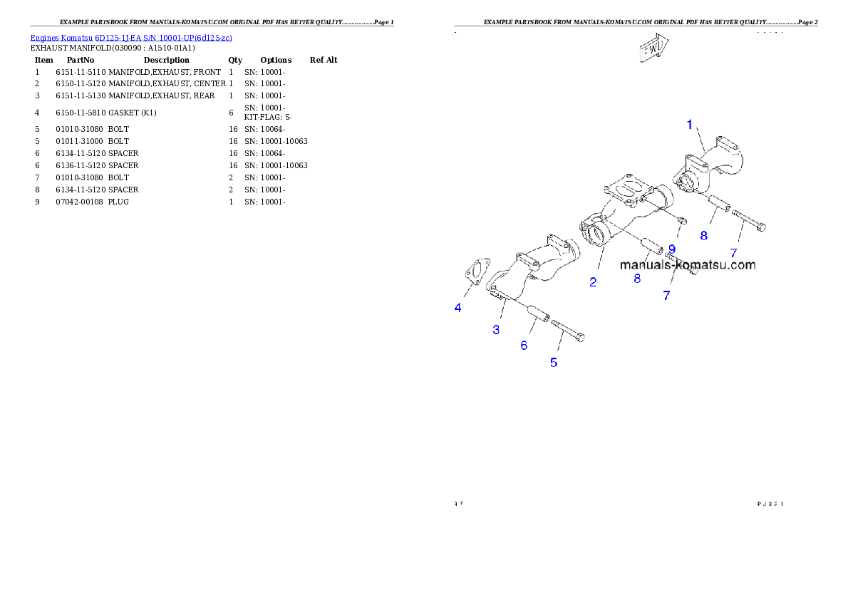 Protected: 6D125-1J-EA S/N 10001-UP Partsbook