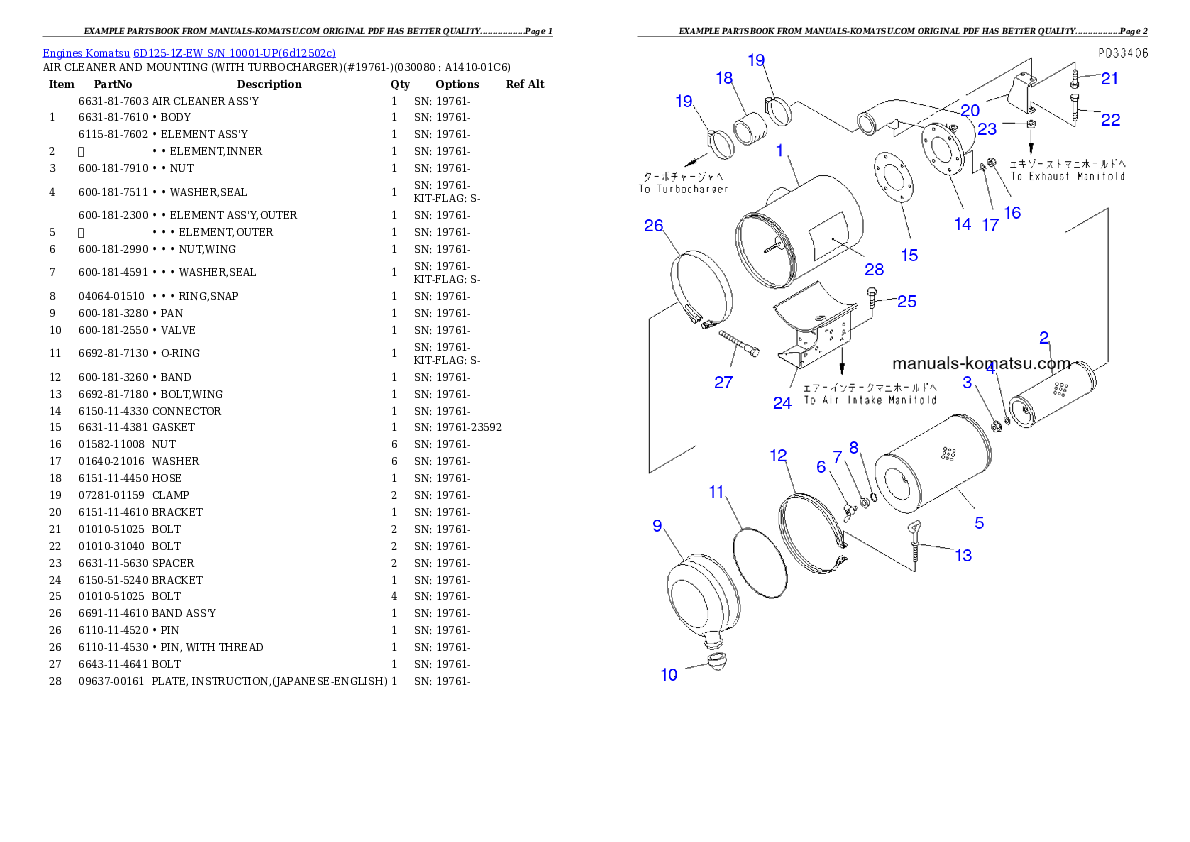 Protected: 6D125-1Z-EW S/N 10001-UP Partsbook