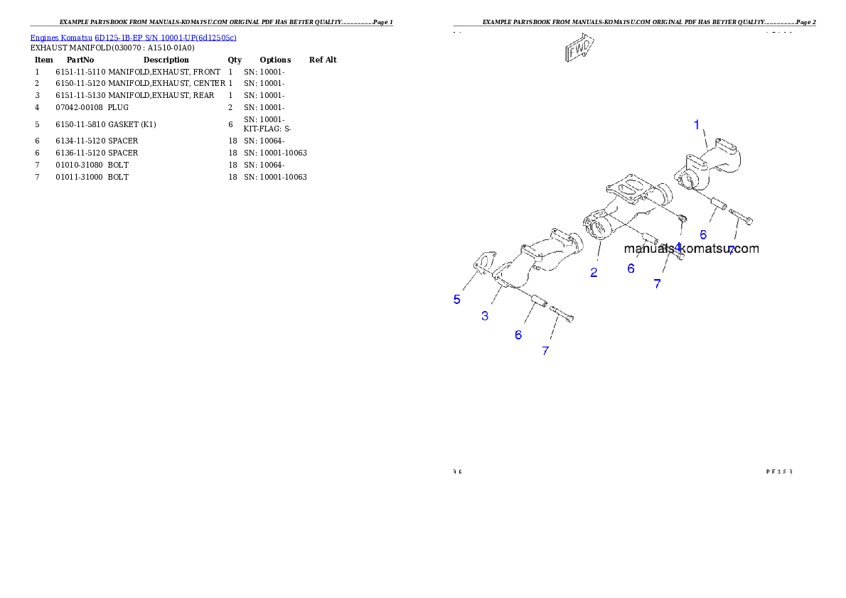 Protected: 6D125-1B-EP S/N 10001-UP Partsbook