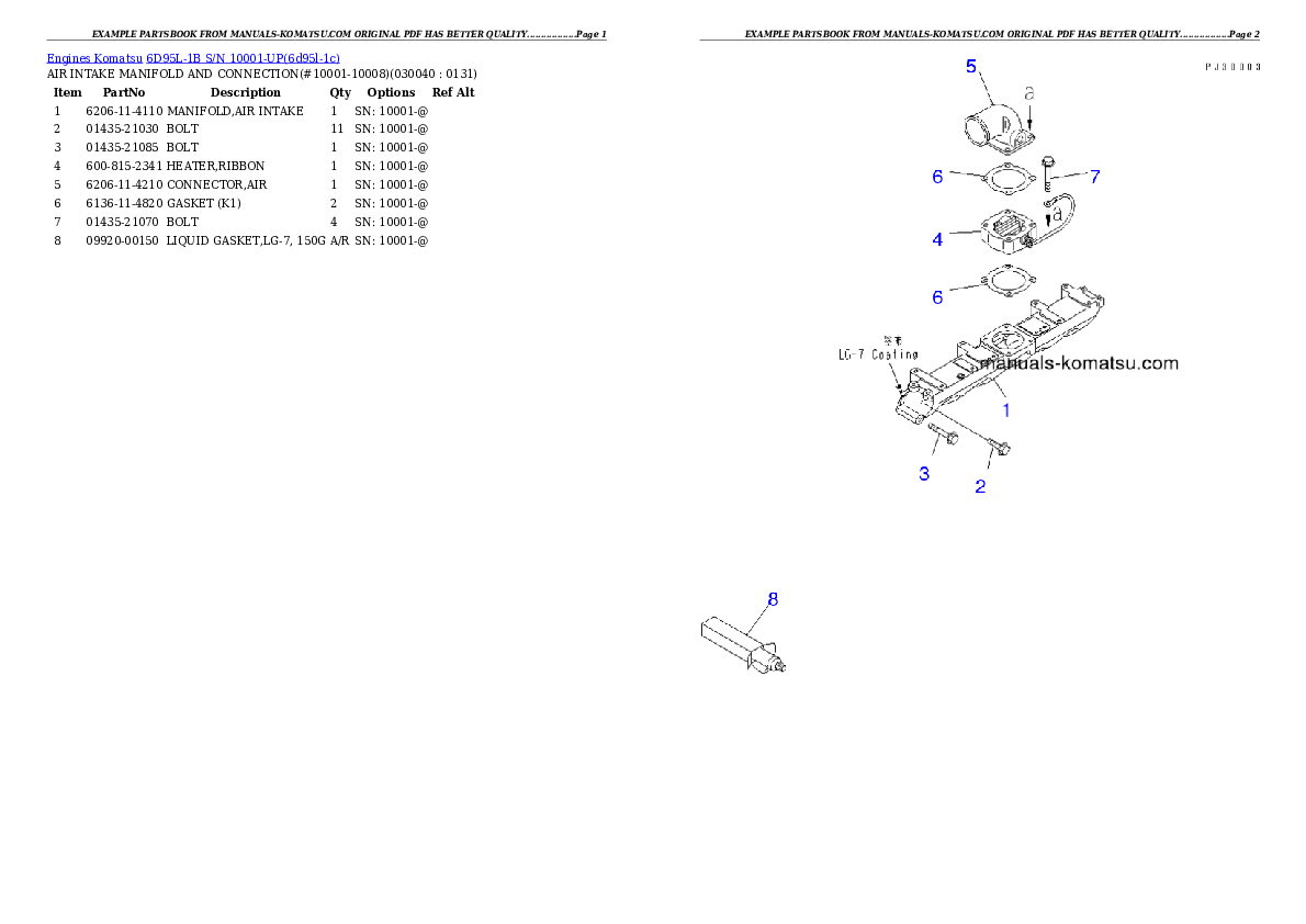 Protected: 6D95L-1B S/N 10001-UP Partsbook