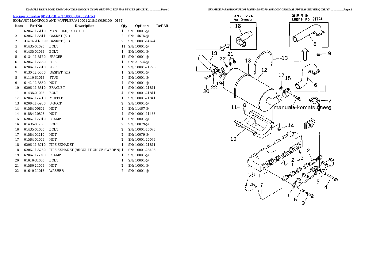 Protected: 6D95L-1B S/N 10001-UP Partsbook
