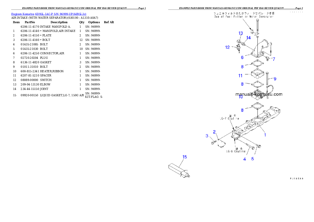 Protected: 6D95L-1AC-P S/N 96999-UP Partsbook