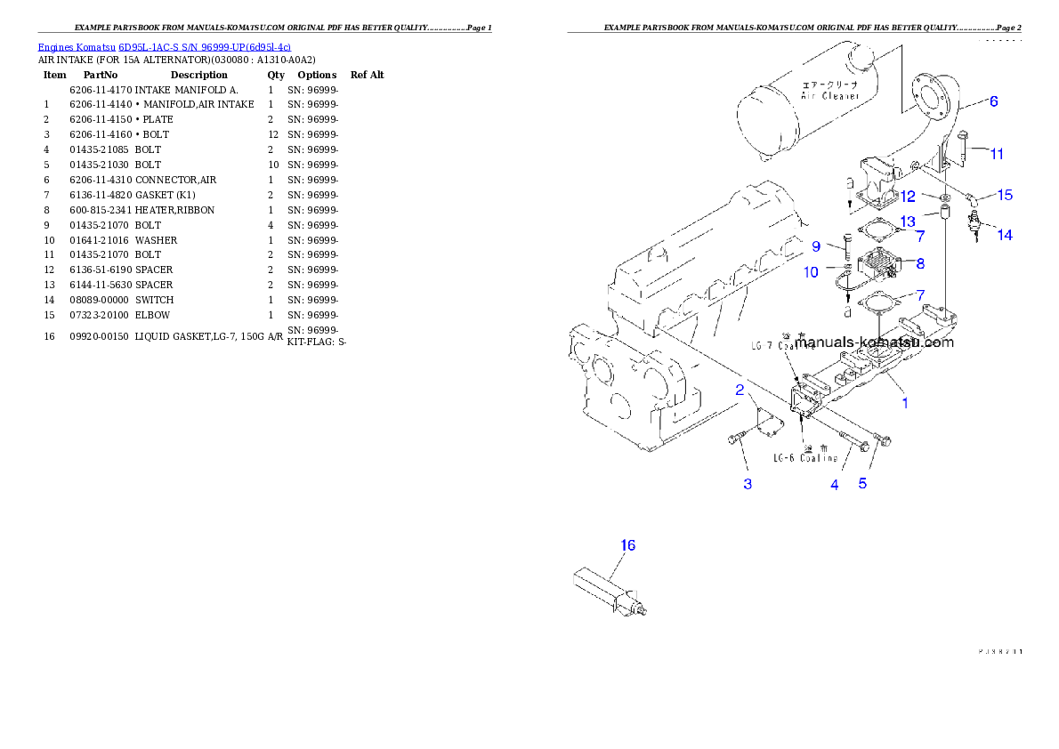 Protected: 6D95L-1AC-S S/N 96999-UP Partsbook