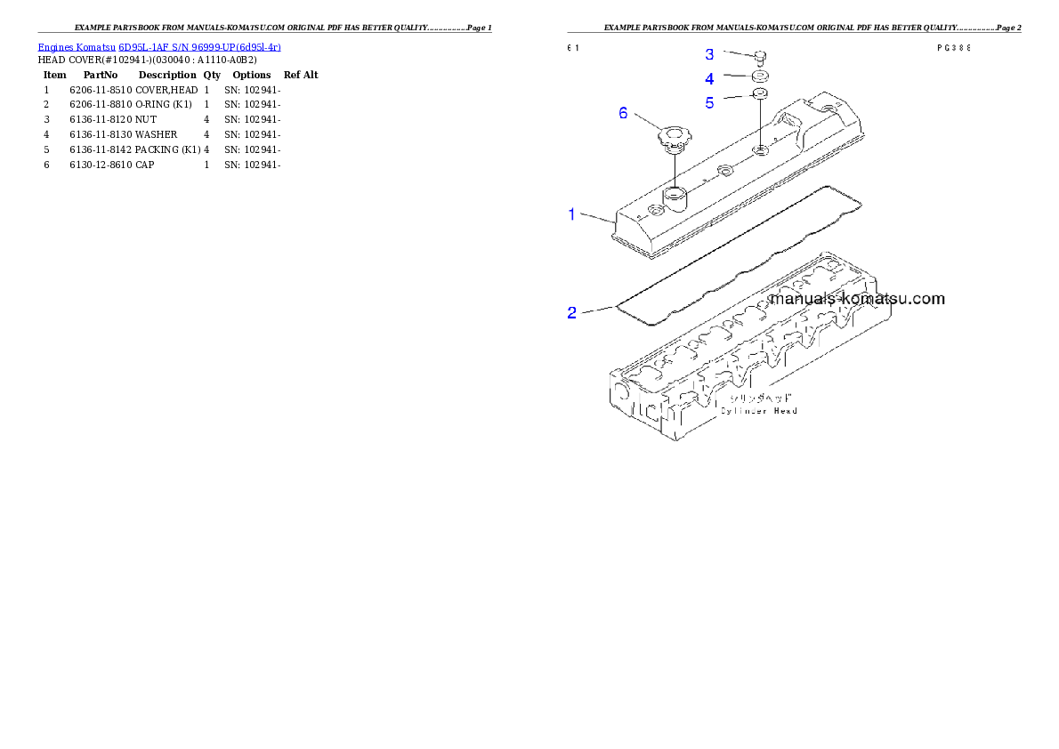 Protected: 6D95L-1AF S/N 96999-UP Partsbook
