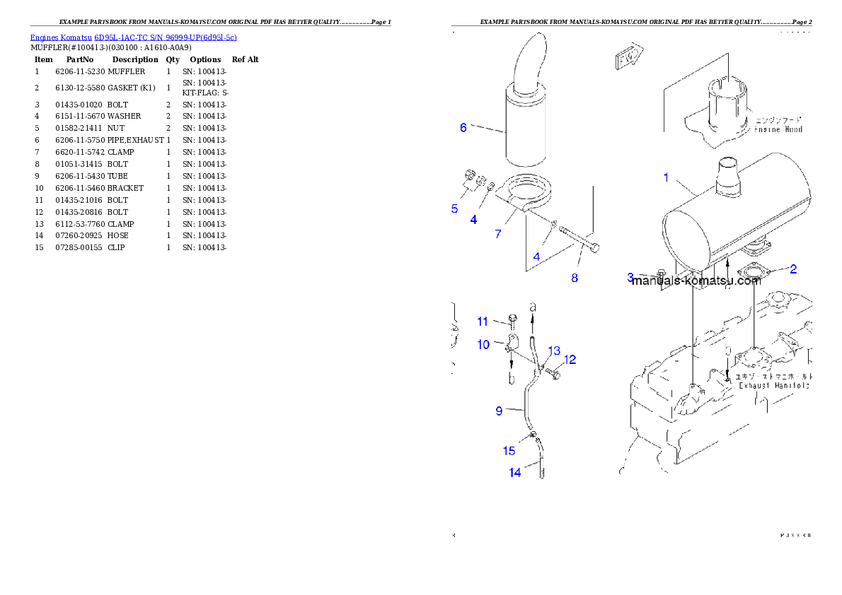 Protected: 6D95L-1AC-TC S/N 96999-UP Partsbook