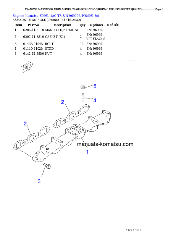 Protected: 6D95L-1AC-TR S/N 96999-UP Partsbook