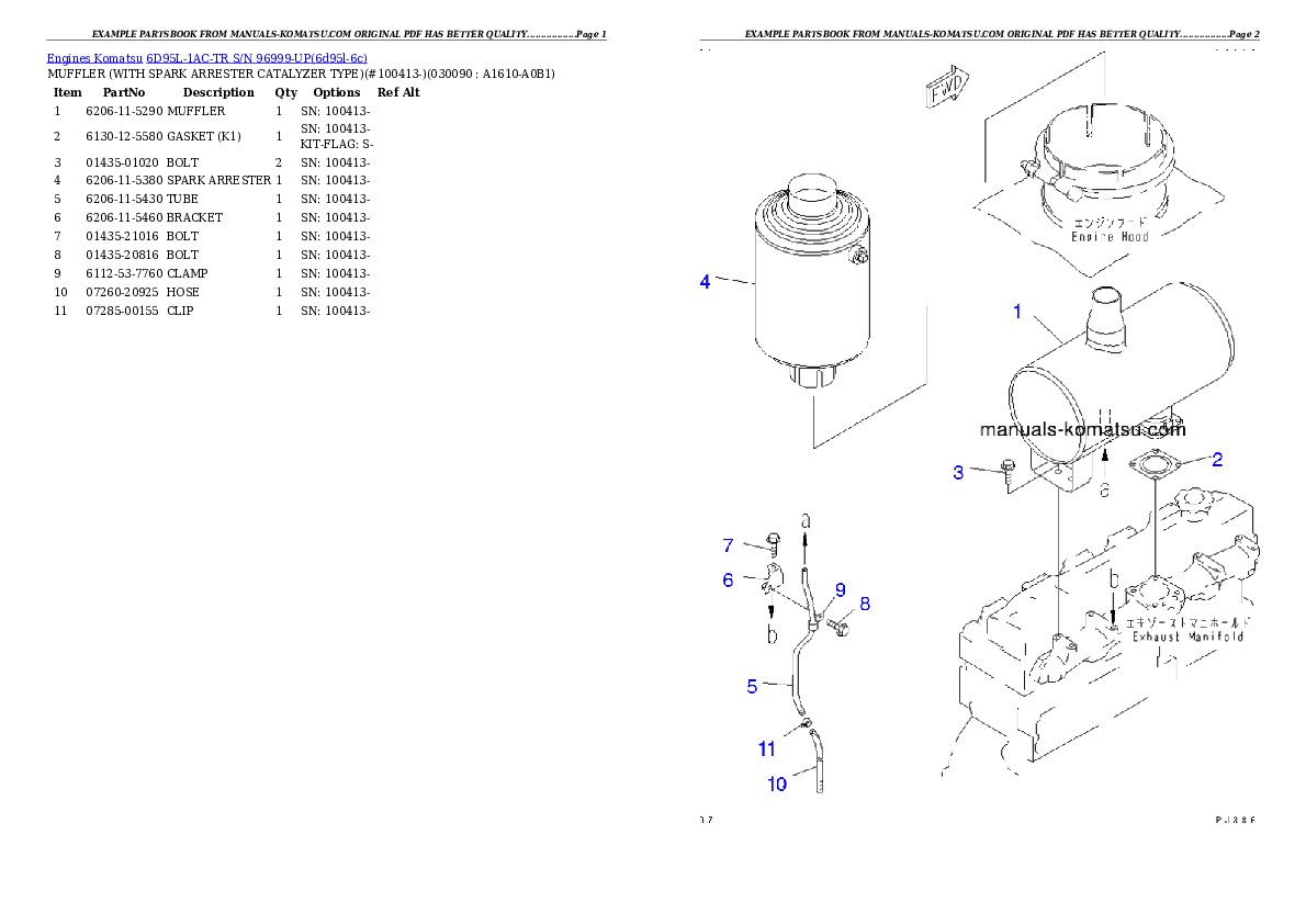 Protected: 6D95L-1AC-TR S/N 96999-UP Partsbook
