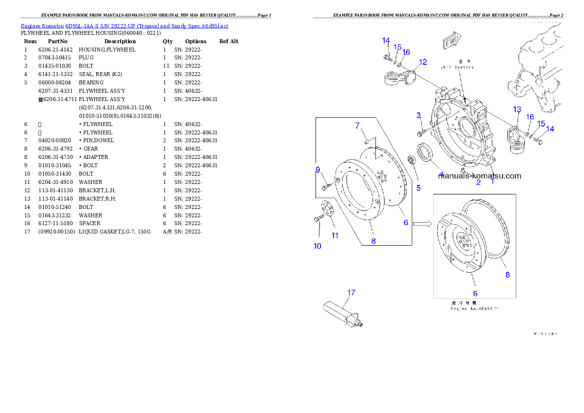 Protected: 6D95L-1AA-S S/N 29222-UP (Tropical and Sandy Spec.) Partsbook