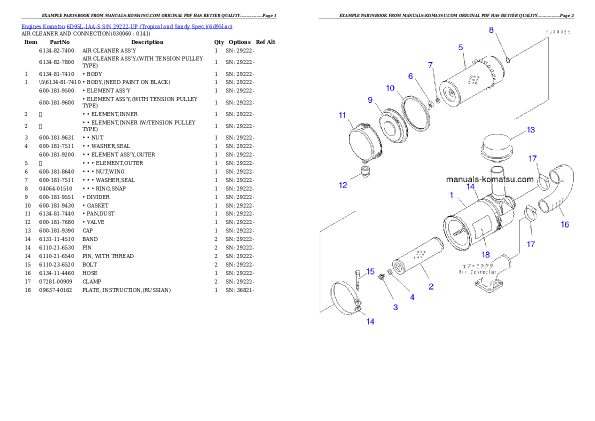 Protected: 6D95L-1AA-S S/N 29222-UP (Tropical and Sandy Spec.) Partsbook