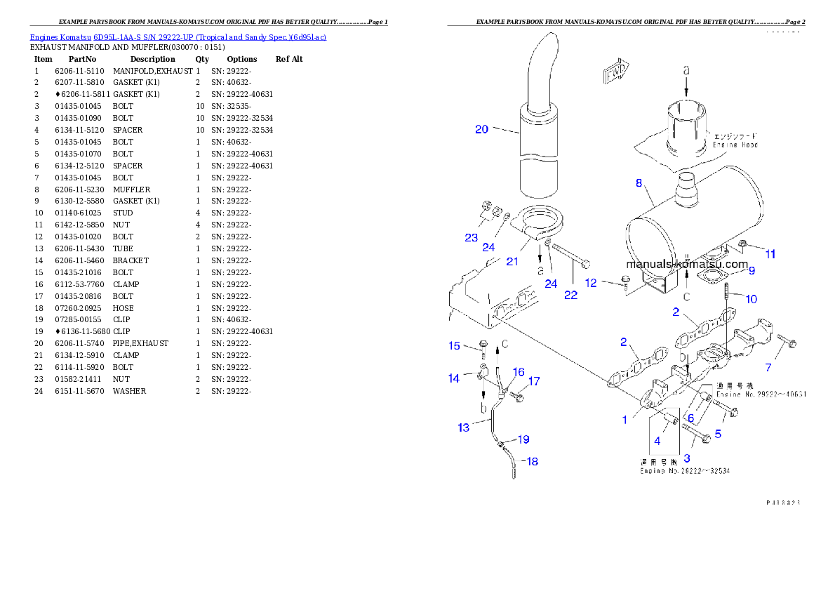 Protected: 6D95L-1AA-S S/N 29222-UP (Tropical and Sandy Spec.) Partsbook