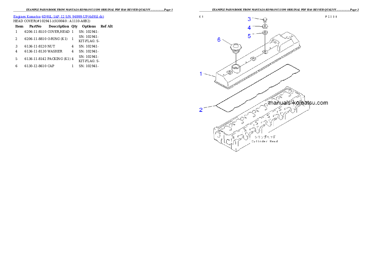 Protected: 6D95L-1AF-12 S/N 96999-UP Partsbook