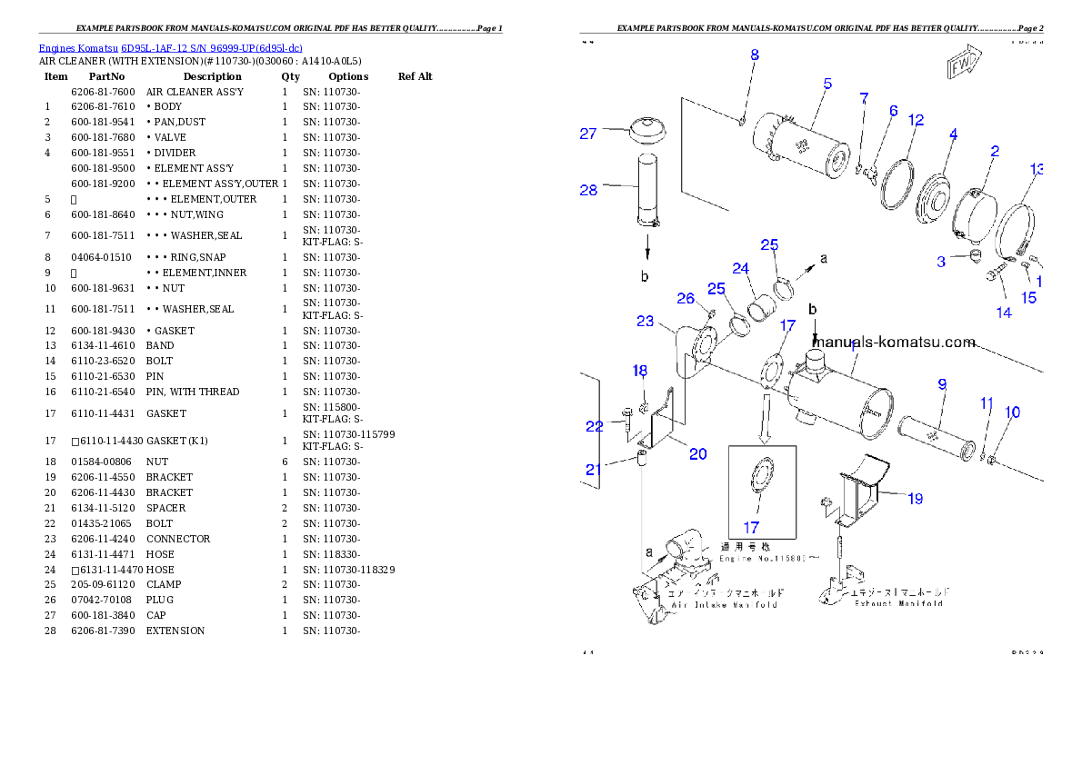 Protected: 6D95L-1AF-12 S/N 96999-UP Partsbook