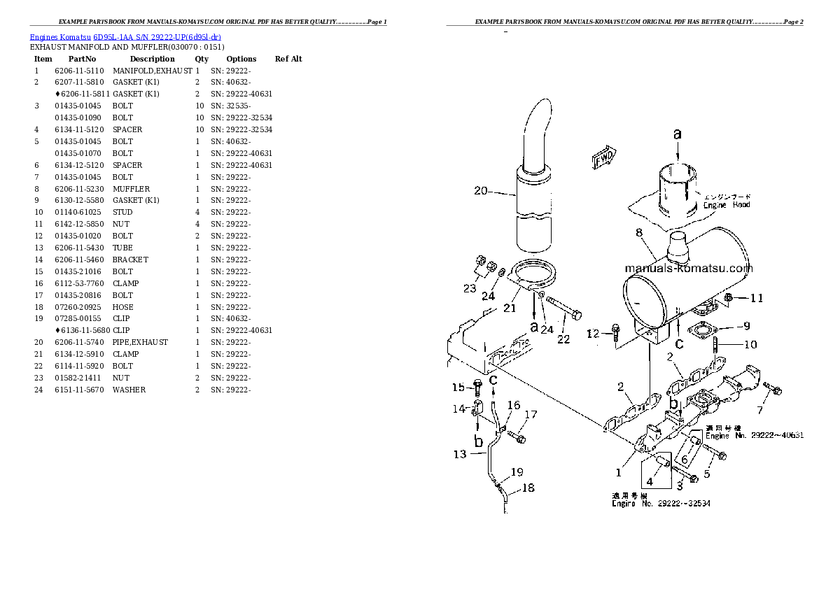 Protected: 6D95L-1AA S/N 29222-UP Partsbook