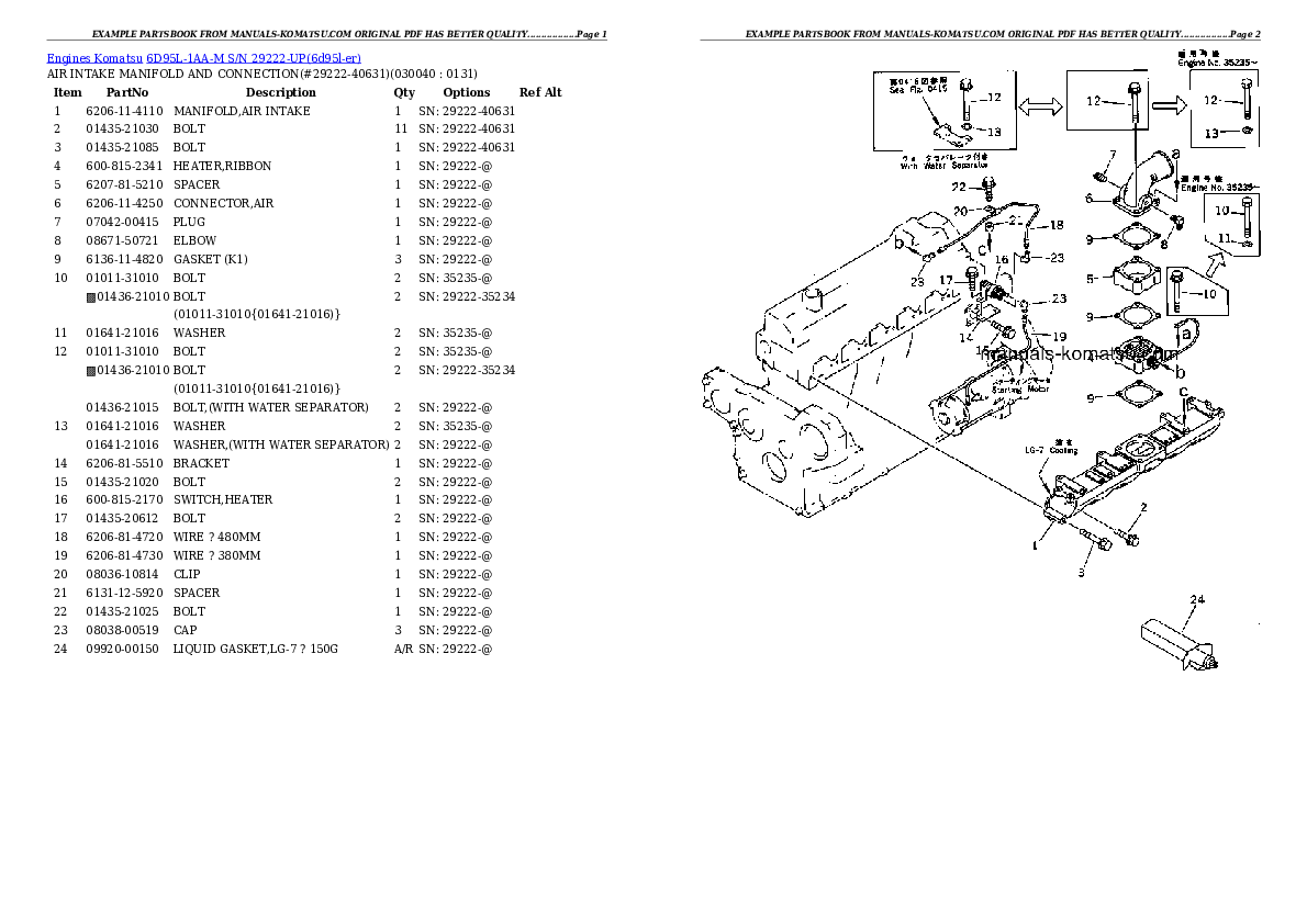 Protected: 6D95L-1AA-M S/N 29222-UP Partsbook