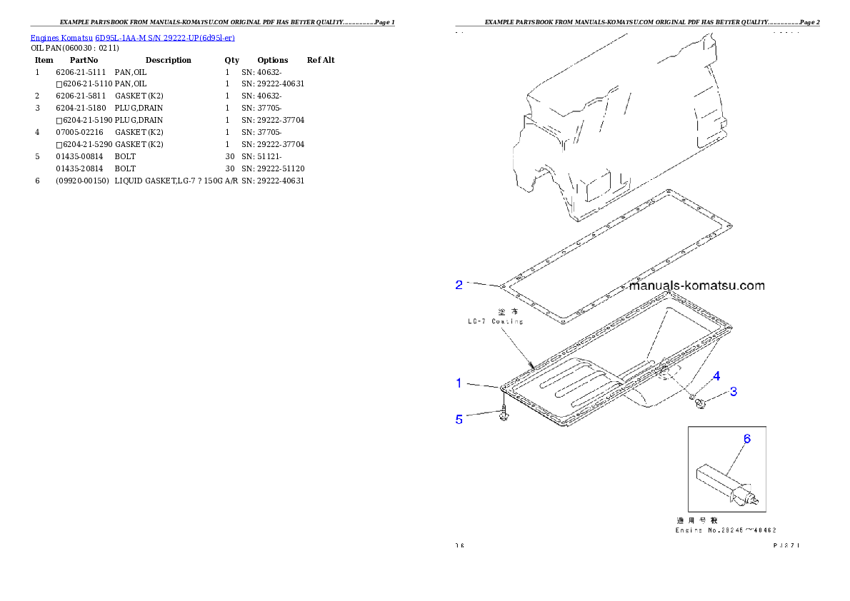 Protected: 6D95L-1AA-M S/N 29222-UP Partsbook