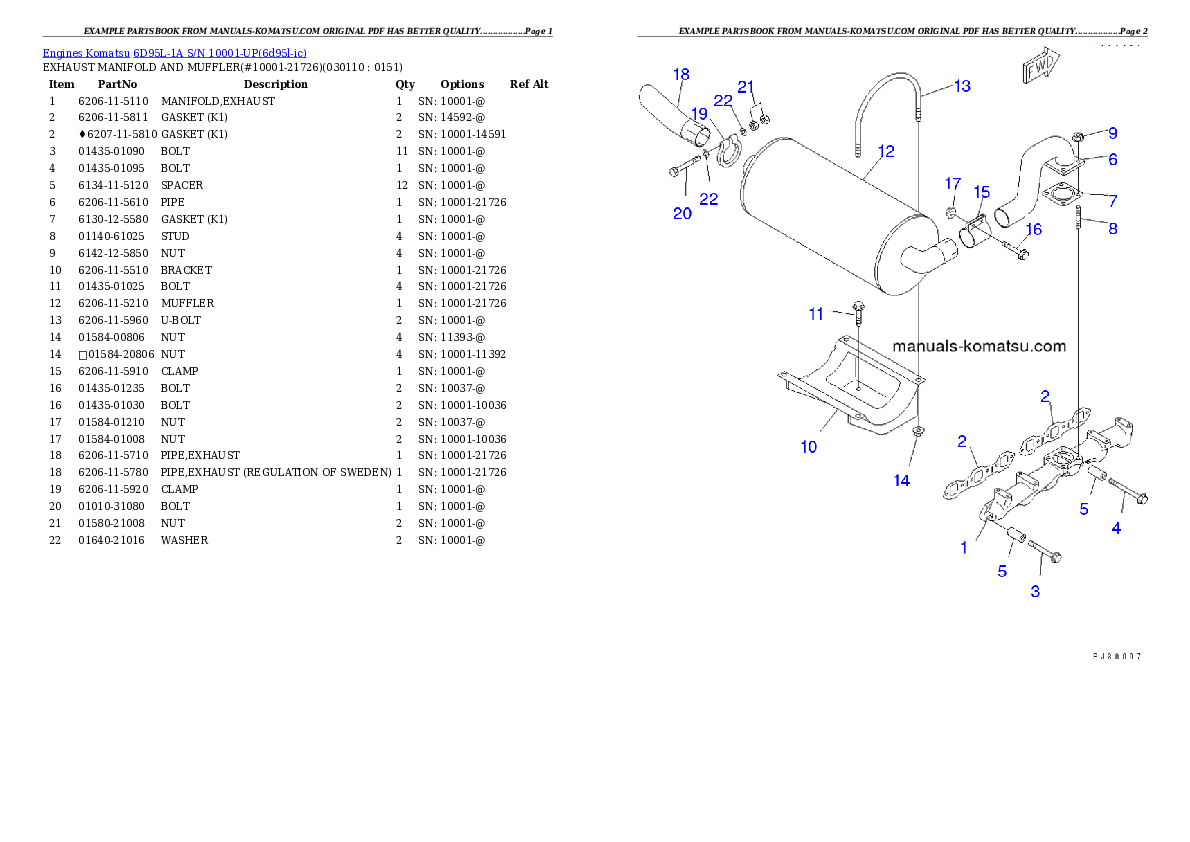 Protected: 6D95L-1A S/N 10001-UP Partsbook