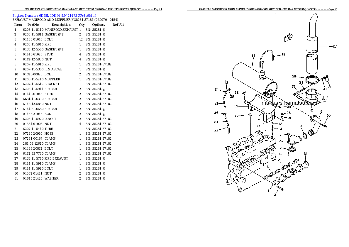 Protected: 6D95L-1DD-M S/N 21473-UP Partsbook