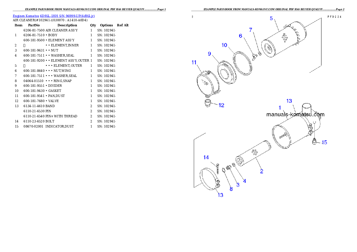 Protected: 6D95L-1HH S/N 96999-UP Partsbook