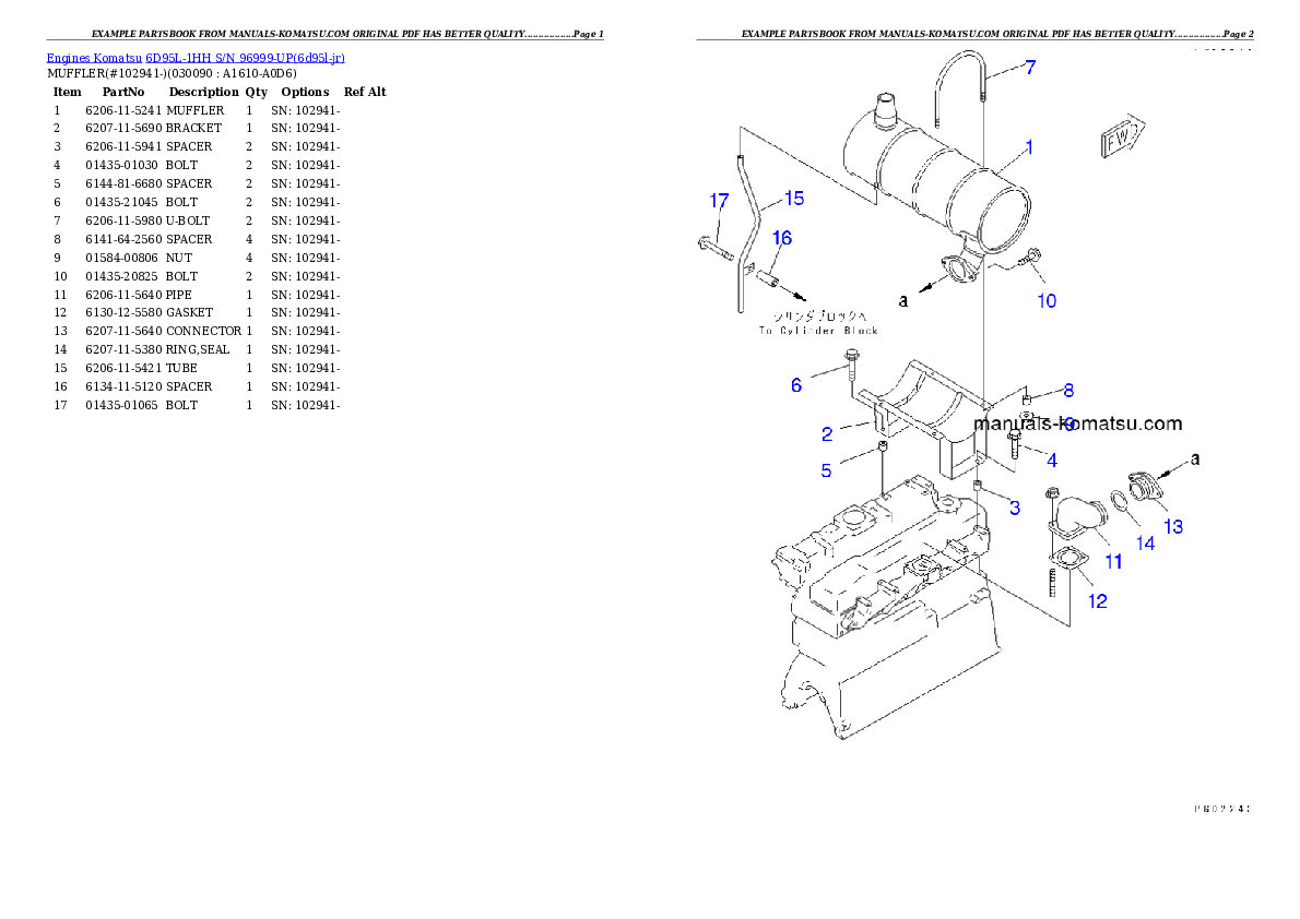 Protected: 6D95L-1HH S/N 96999-UP Partsbook