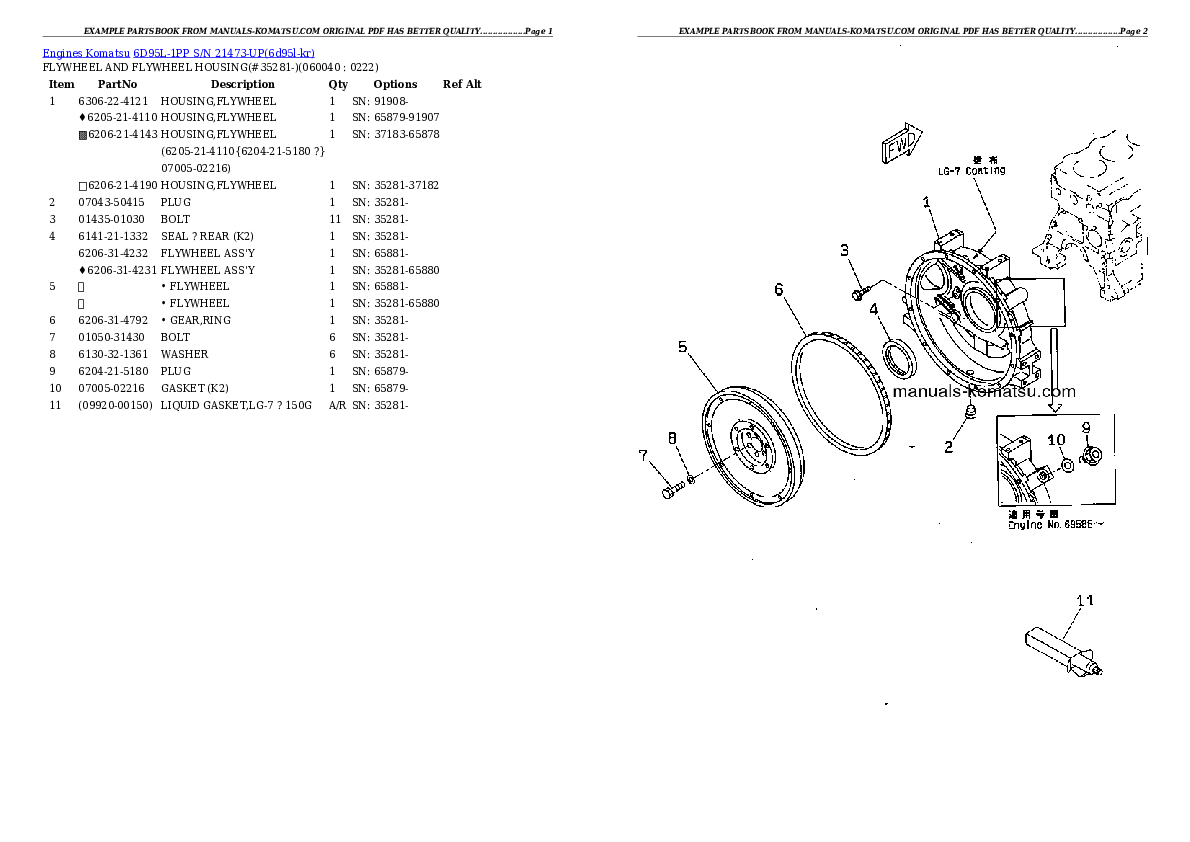 Protected: 6D95L-1PP S/N 21473-UP Partsbook
