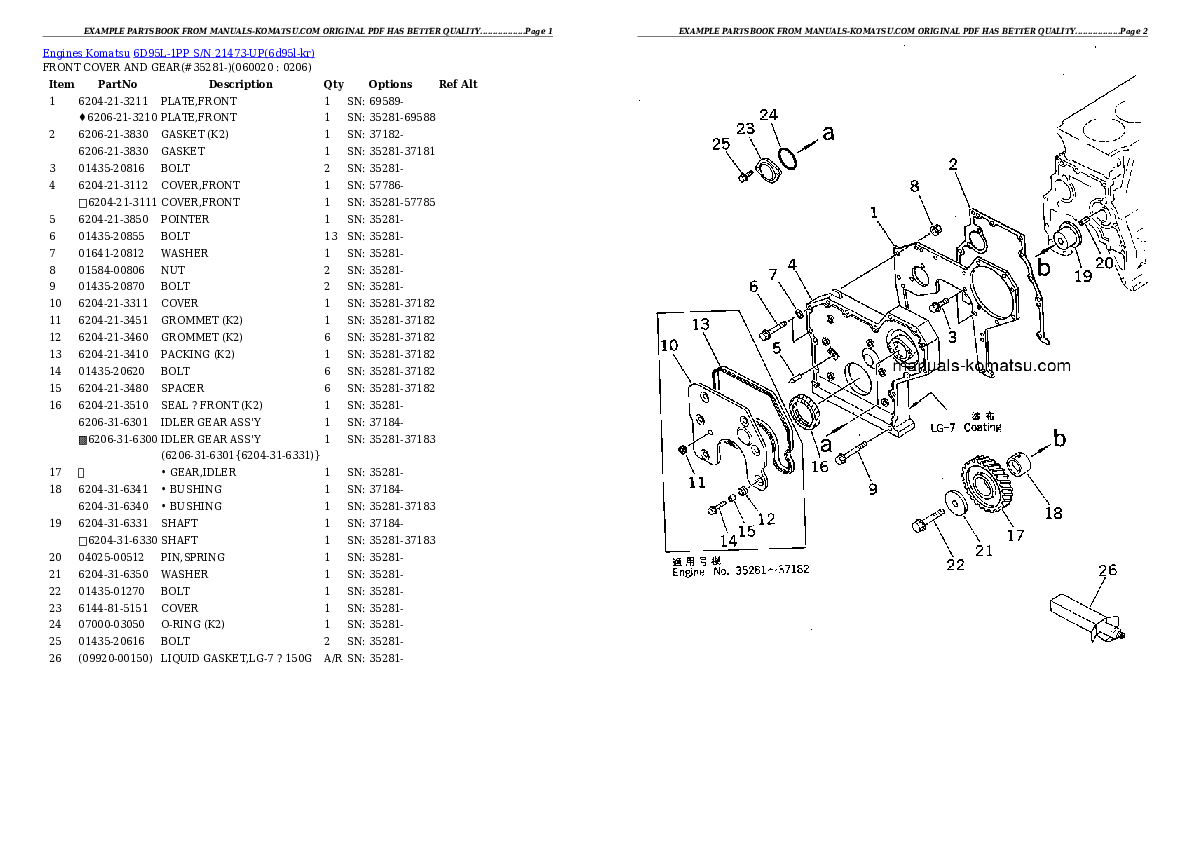 Protected: 6D95L-1PP S/N 21473-UP Partsbook
