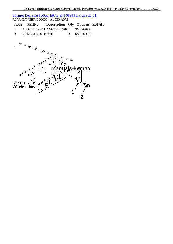 Protected: 6D95L-1AC-E S/N 96999-UP Partsbook