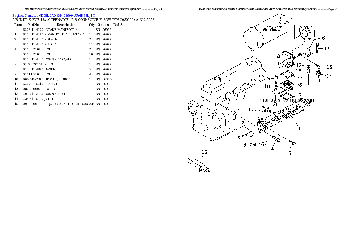 Protected: 6D95L-1AD S/N 96999-UP Partsbook