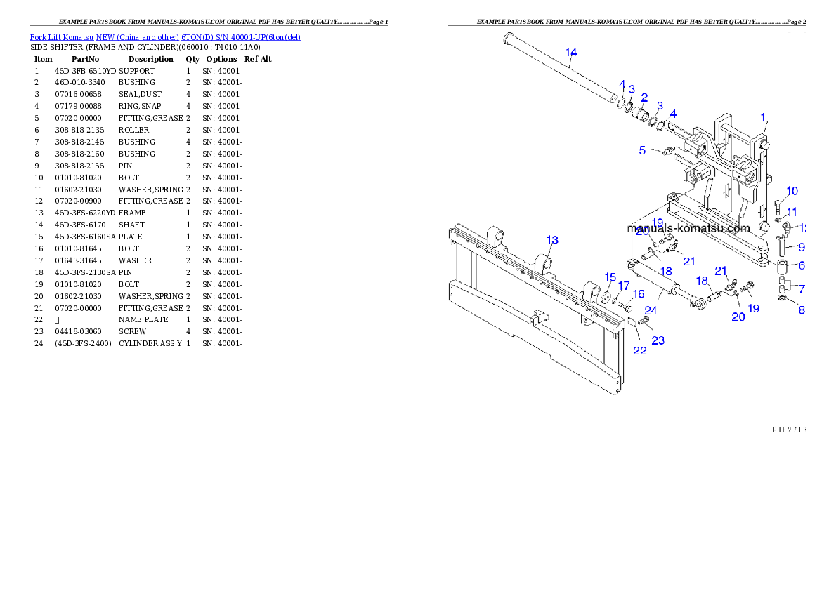 Protected: 6TON(D) S/N 40001-UP Partsbook