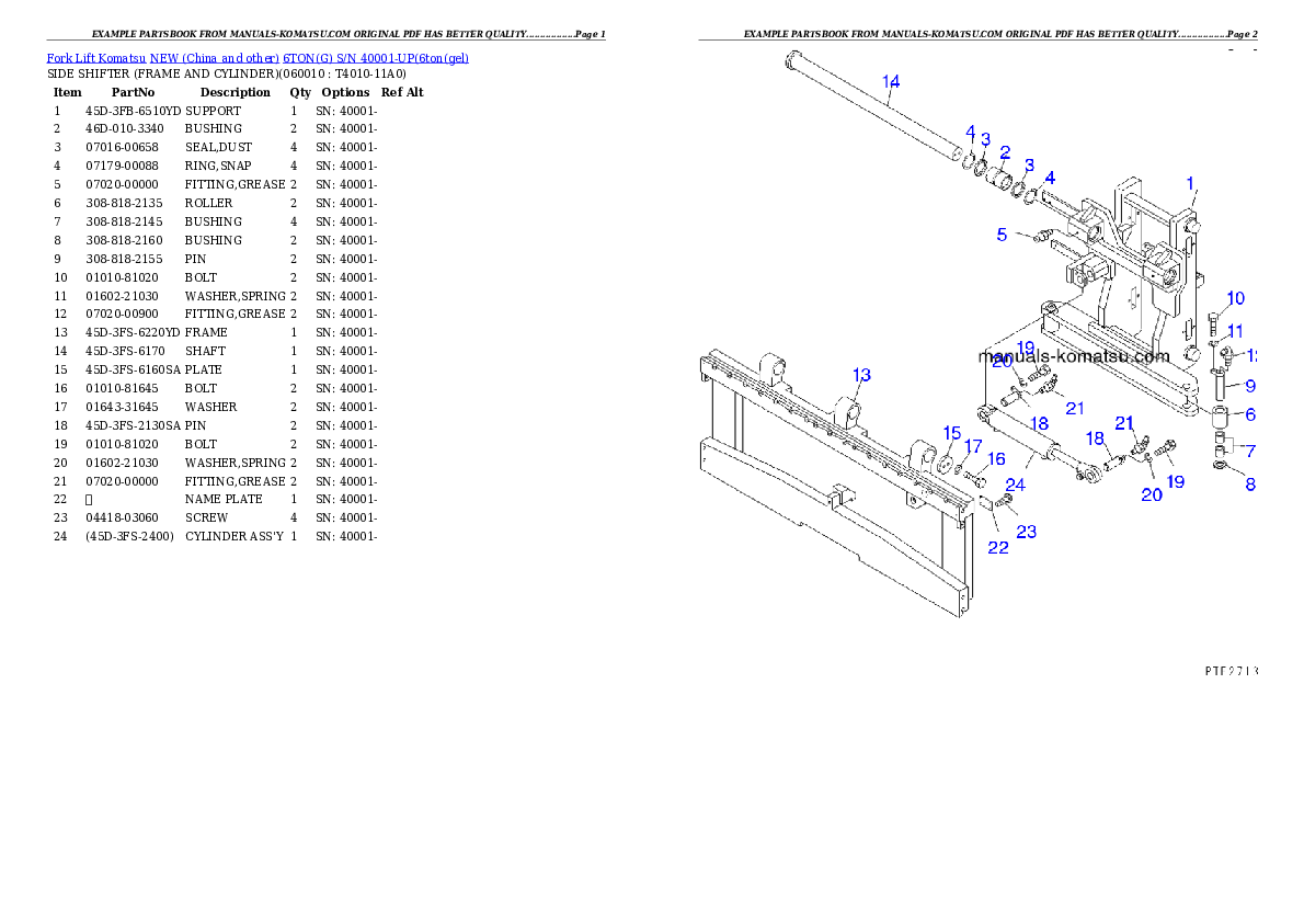 Protected: 6TON(G) S/N 40001-UP Partsbook