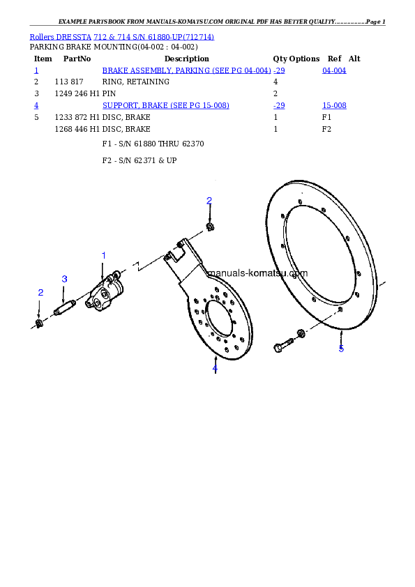 Protected: 712 & 714 S/N 61880-UP Partsbook
