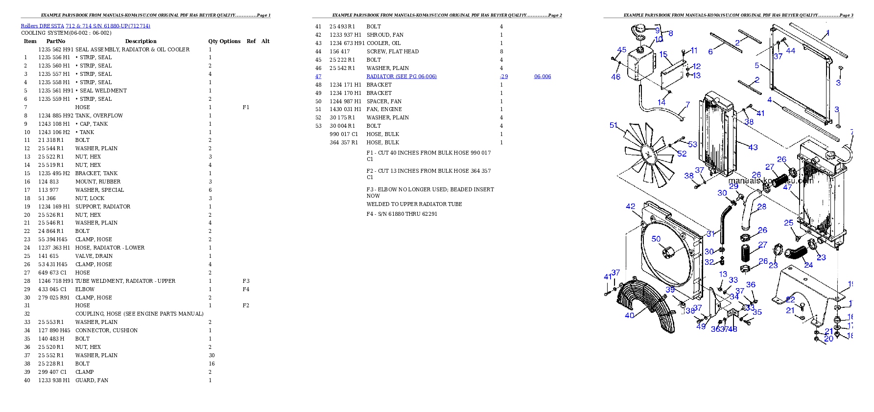 Protected: 712 & 714 S/N 61880-UP Partsbook