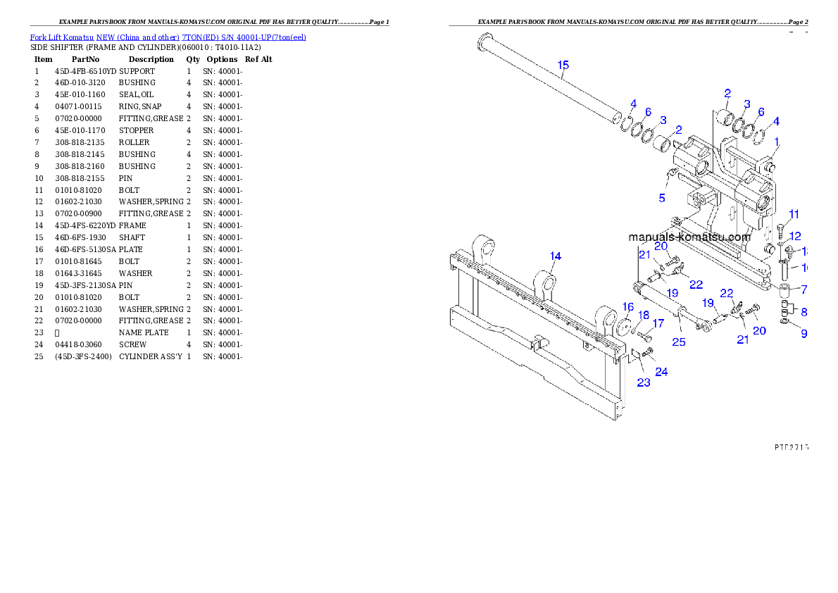 Protected: 7TON(ED) S/N 40001-UP Partsbook