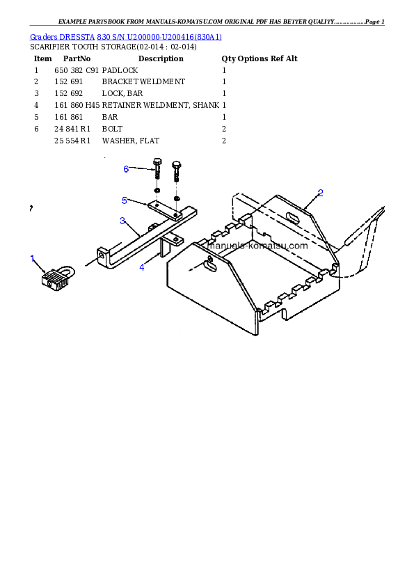 Protected: 830 S/N U200000-U200416 Partsbook