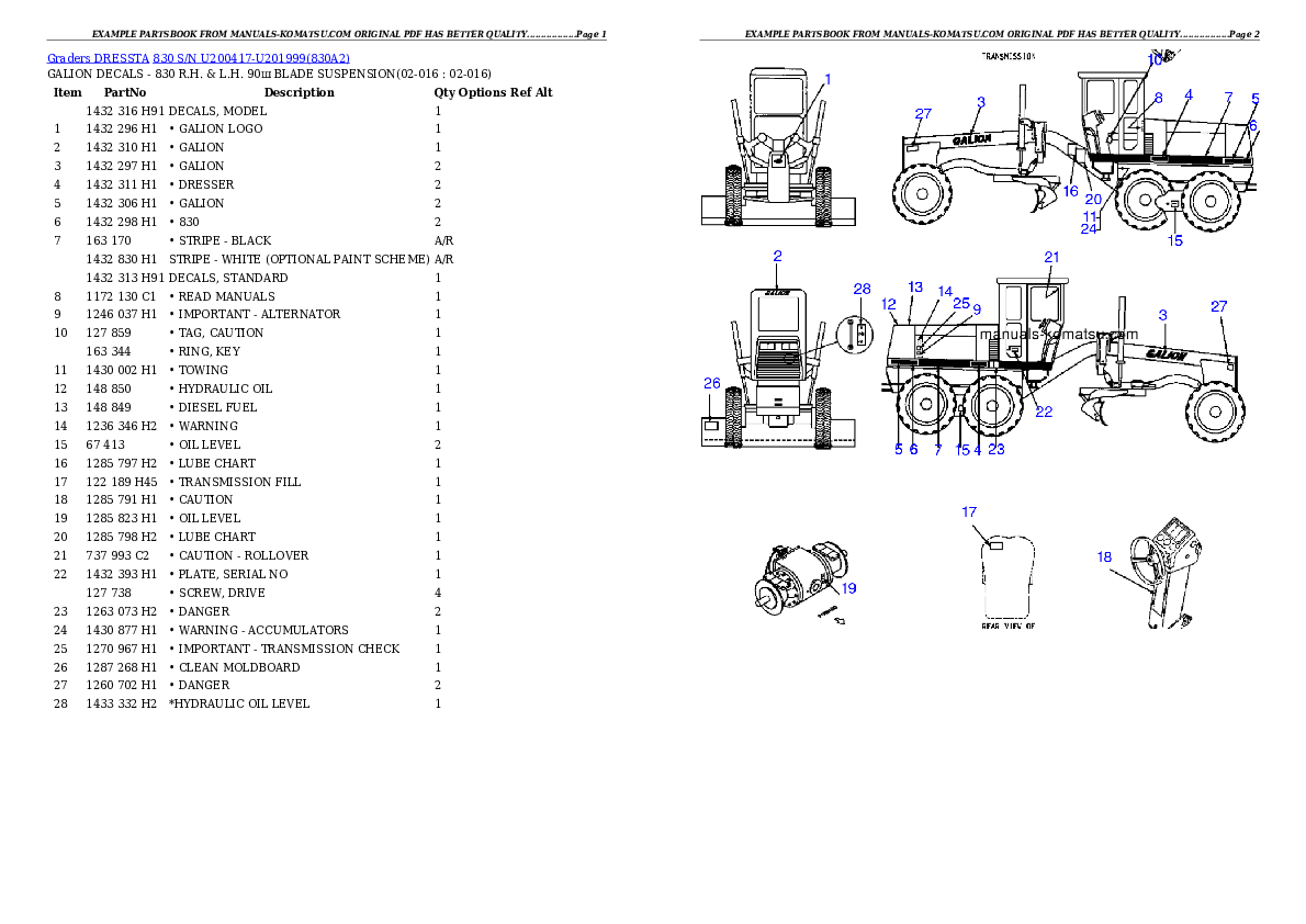 Protected: 830 S/N U200417-U201999 Partsbook
