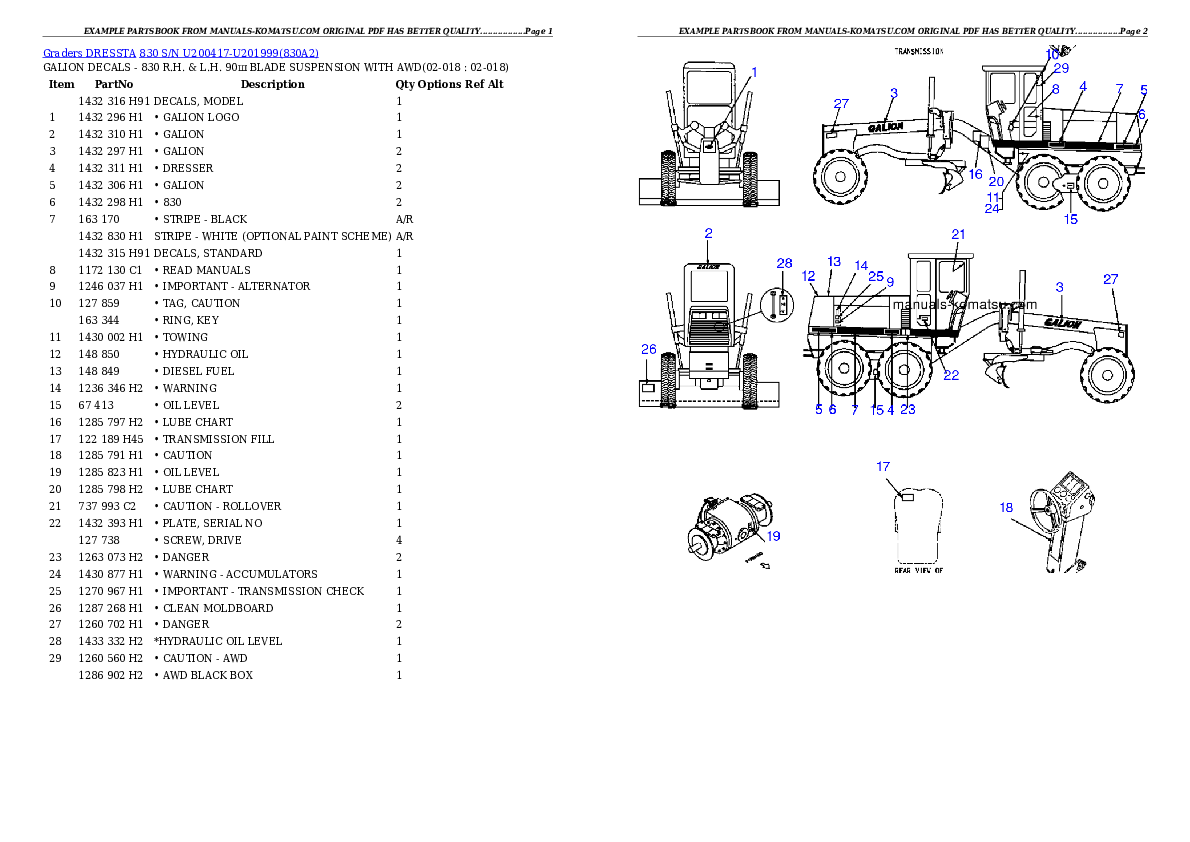 Protected: 830 S/N U200417-U201999 Partsbook