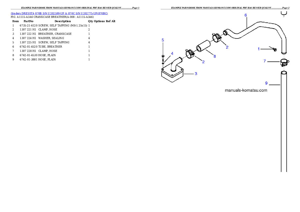 Protected: 870B S/N U202599-UP & 870C S/N U202775-UP Partsbook
