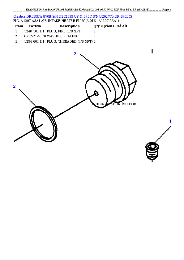 Protected: 870B S/N U202599-UP & 870C S/N U202775-UP Partsbook