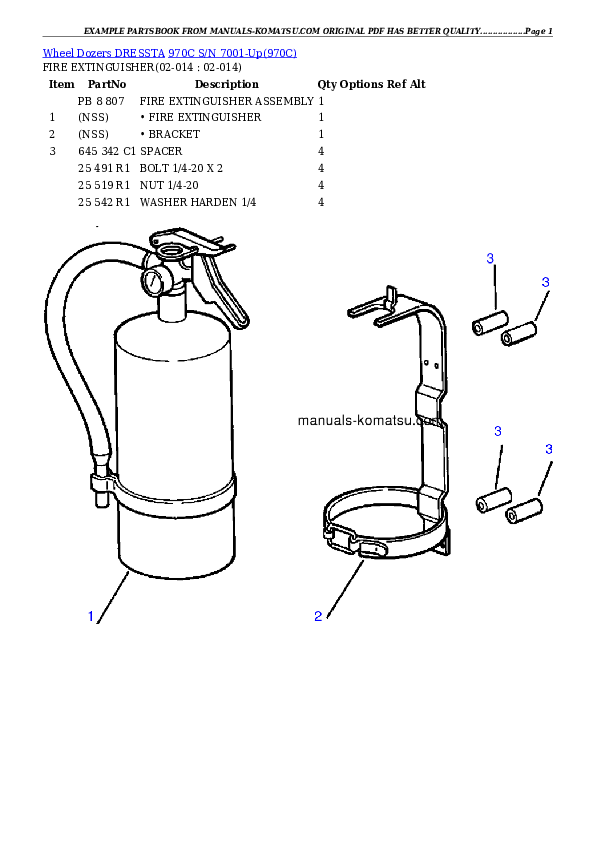Protected: 970C S/N 7001-Up Partsbook