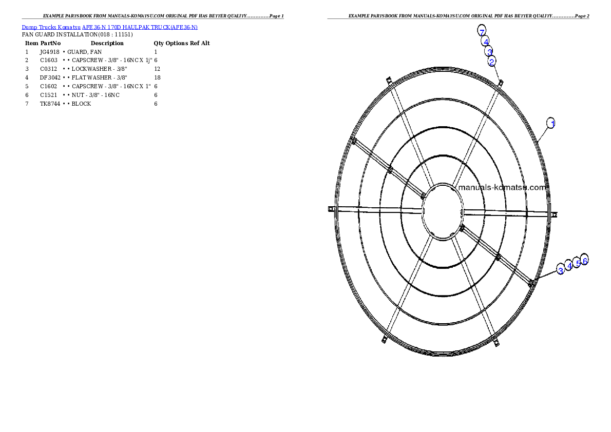 Protected: AFE36-N 170D                 HAULPAK TRUCK Partsbook