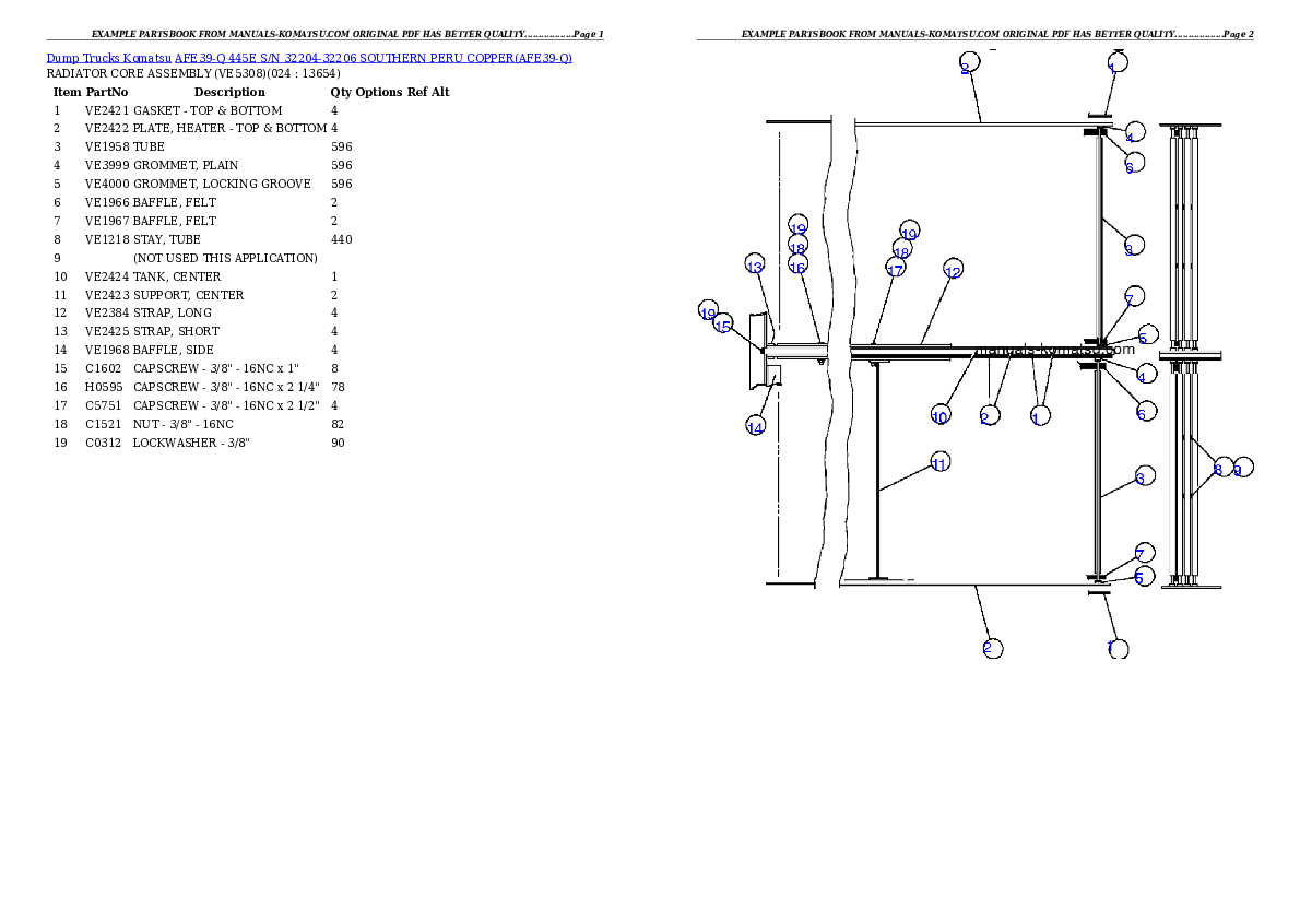 Protected: AFE39-Q  445E S/N 32204-32206 SOUTHERN PERU COPPER Partsbook