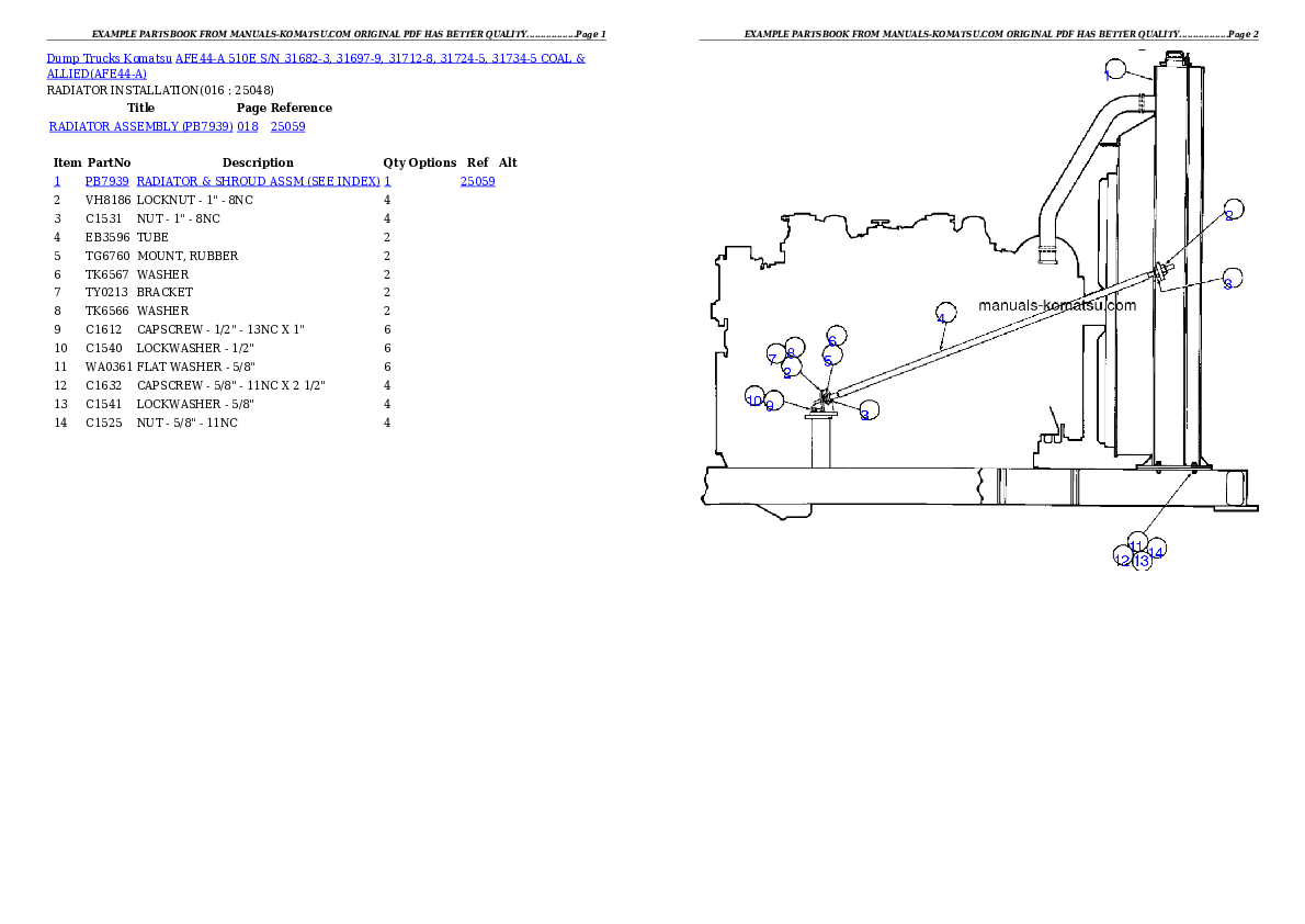 Protected: AFE44-A 510E S/N 31682-3, 31697-9, 31712-8, 31724-5, 31734-5 COAL & ALLIED Partsbook