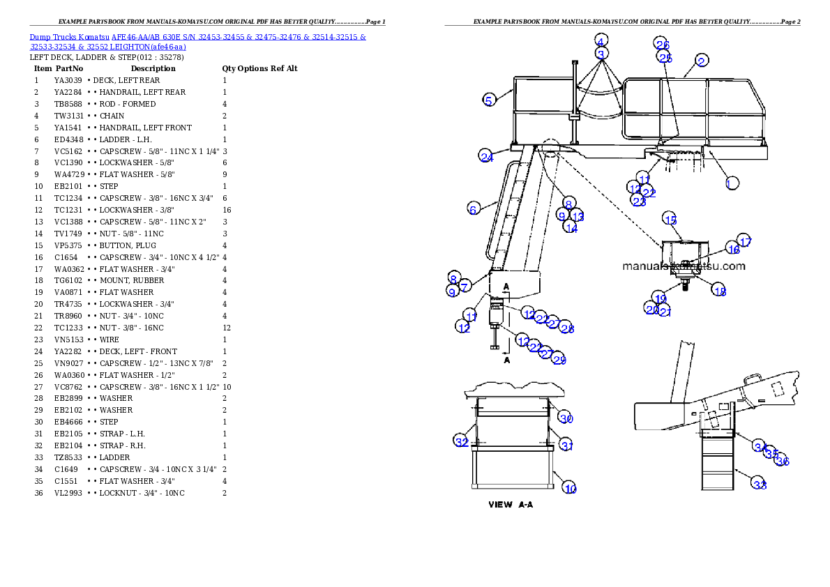 Protected: AFE46-AA/AB 630E S/N 32453-32455 & 32475-32476 & 32514-32515 & 32533-32534 & 32552 LEIGHTON Partsbook