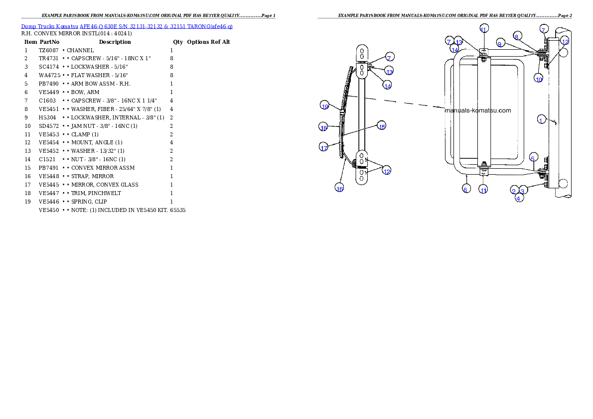 Protected: AFE46-Q  630E S/N 32131-32132 & 32151 TARONG Partsbook