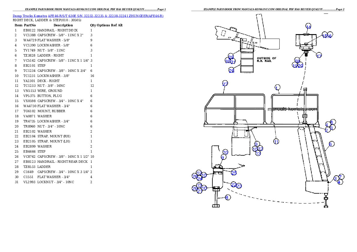 Protected: AFE46-R/S/T 630E S/N 32232-32235 & 32238-32241 ZHUNGEER Partsbook