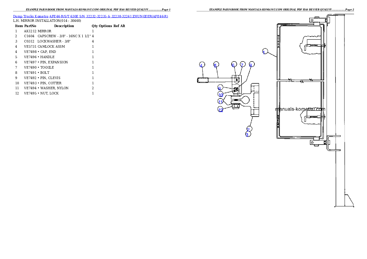 Protected: AFE46-R/S/T 630E S/N 32232-32235 & 32238-32241 ZHUNGEER Partsbook