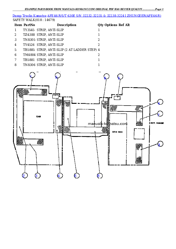 Protected: AFE46-R/S/T 630E S/N 32232-32235 & 32238-32241 ZHUNGEER Partsbook