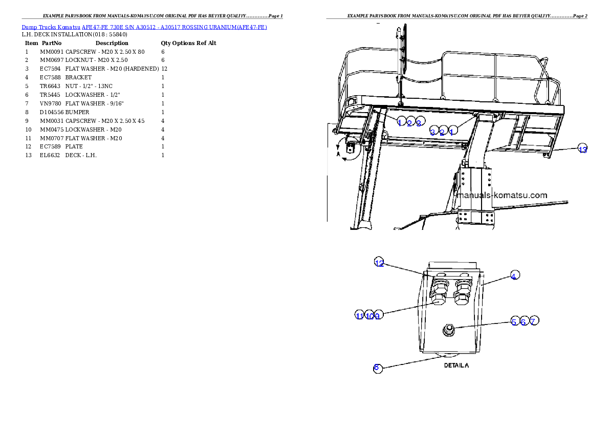 Protected: AFE47-FE 730E S/N A30512 – A30517    ROSSING URANIUM Partsbook